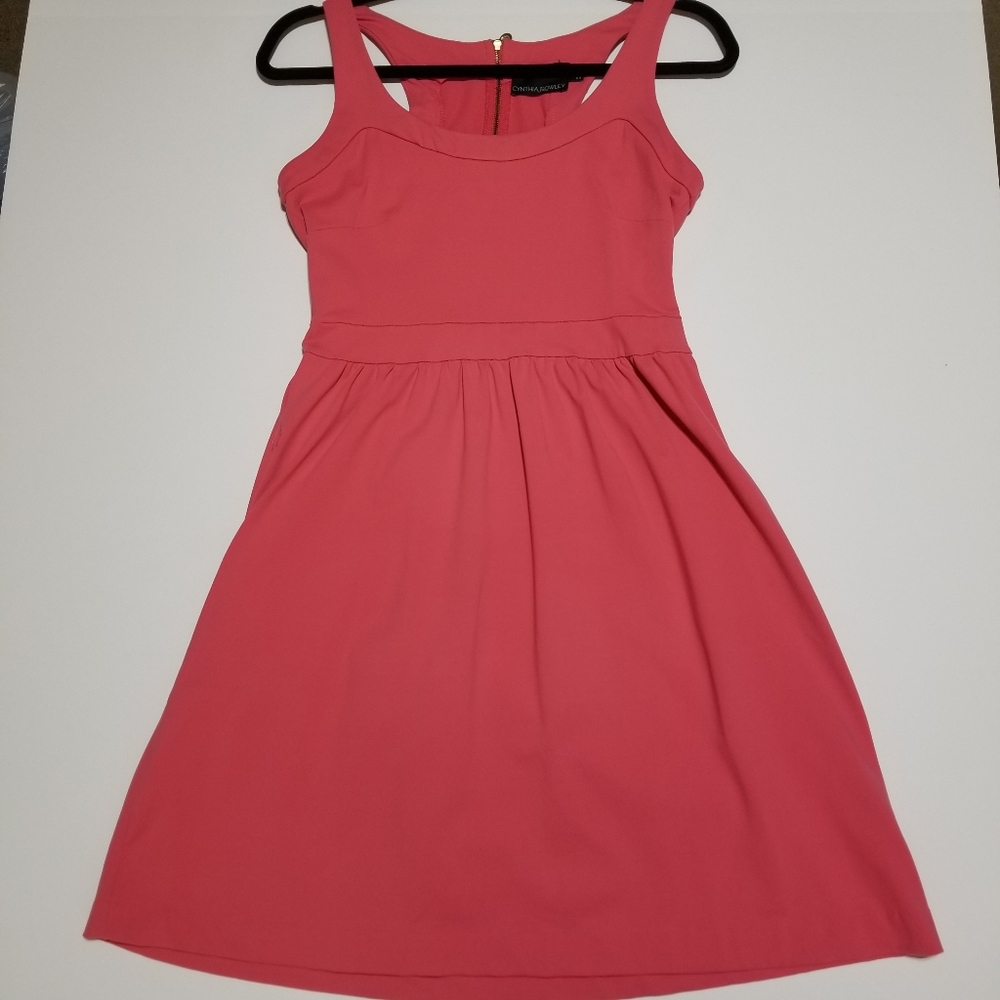 Cynthia Rowley Fit and Flare Athletic Pink Dress S